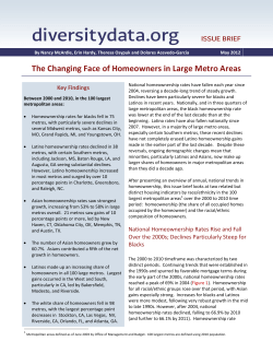The Changing Face of Homeowners in Large