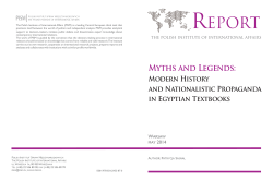 Myths and Legends: Modern History and Nationalistic Propaganda