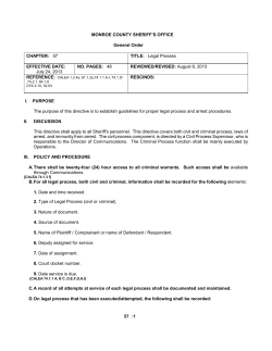 Chapter 57: Legal Process-Civil and Criminal
