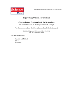 Supporting Online Material for