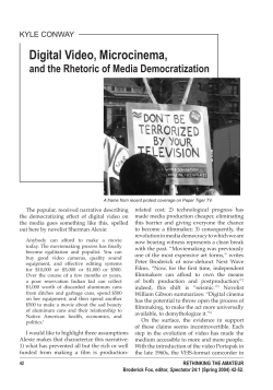 Digital Video, Microcinema