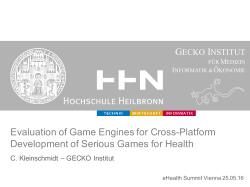 Evaluation of Game Engines for Cross