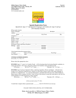 2014 Summer Registration Span1