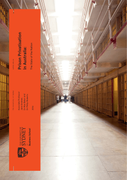 Prison Privatisation in Australia: The State of the Nation