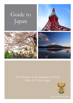 Japan Guide2 - South Africa`s Science and Technology Office in