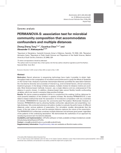 PERMANOVA-S: association test for microbial