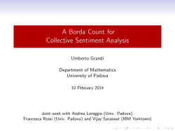A Borda Count for Collective Sentiment Analysis