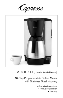 10-Cup Programmable Coffee Maker with Stainless Steel Housing