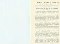 Colorado Magazine Vol. 18 No. 3 (May 1941)