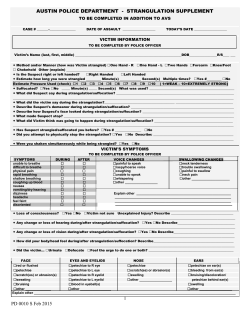 Strangulation Supplement