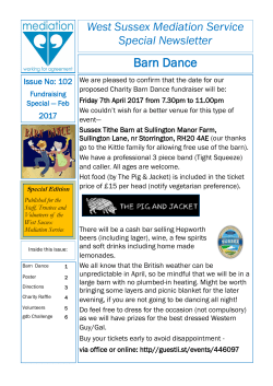 Charity Barn Dance and Charity Raffle