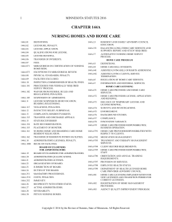 Minnesota Statutes 2016, Chapter 144A