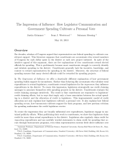 The Impression of Influence: How Legislator Communication and