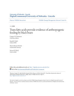 Trans fatty acids provide evidence of anthropogenic feeding by