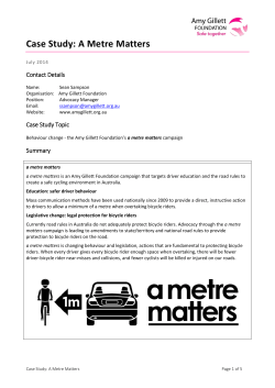 Case Study: A Metre Matters
