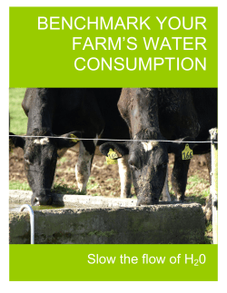 benchmark your farm`s water consumption