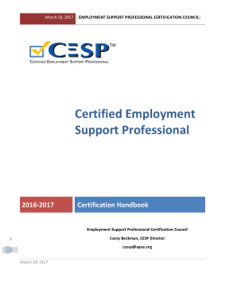 CESP™ Certification Handbook