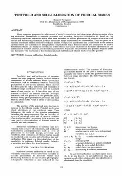testfield and self .. calibration of fiducial marks