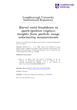 Barrel swirl breakdown in spark-ignition engines