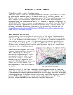 Hurricanes and Retail Fuel Prices