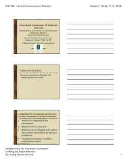 EDS 240 - Sacramento State