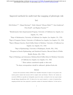 Improved methods for multi-trait fine mapping of pleiotropic