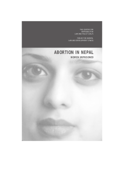 Abortion in Nepal - Center for Reproductive Rights