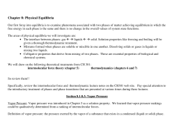 Chapter 8: Physical Equilibria