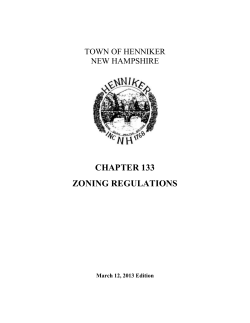 table of contents - Town of Henniker, NH