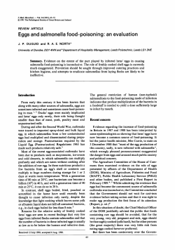 Eggs and salmonella food-poisoning