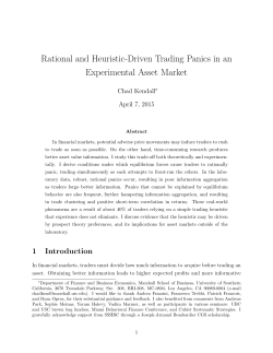 Rational and Heuristic-Driven Trading Panics in an Experimental