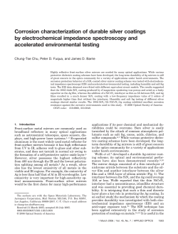 Corrosion characterization of durable silver coatings by