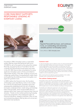 core pancredit supports responsible lending at everyday loans