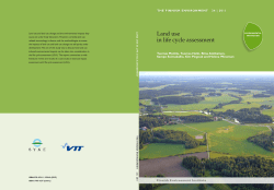 Land use in life cycle assessment