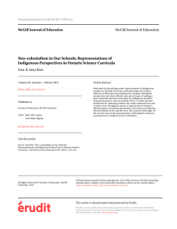 Neo-colonialism in Our Schools: Representations of