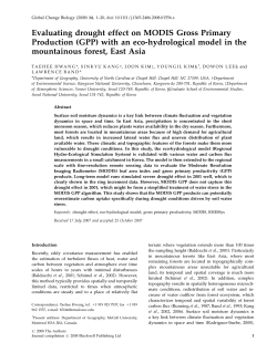 Evaluating drought effect on MODIS Gross Primary Production (GPP