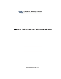 Cell Immortalization Guide