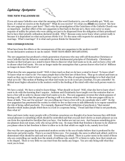 The-New-Paganism-III - Good Shepherd Parish