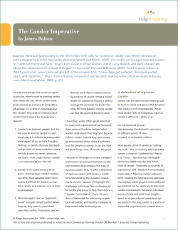 The Candor Imperative