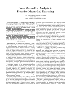 From Means-End Analysis to Proactive Means