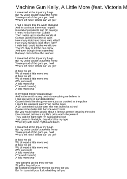 Machine Gun Kelly, A Little More (feat. Victoria Monet)