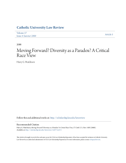 Moving Forward? Diversity as a Paradox? A Critical Race View