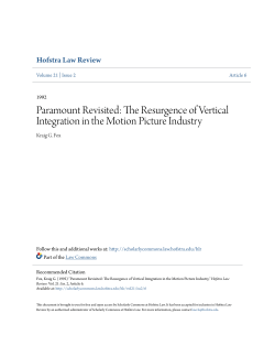 Paramount Revisited: The Resurgence of Vertical Integration in the