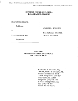 Brock`s - Florida Supreme Court