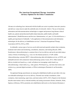 The American Occupational Therapy Association Advisory