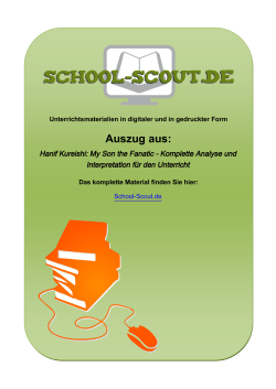 Hanif Kureishi: My Son the Fanatic - Komplette - School