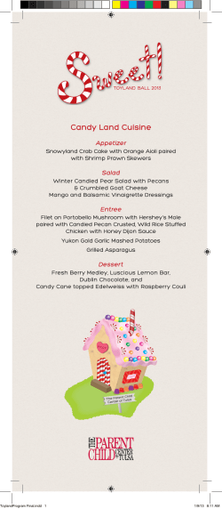 Candy Land Cuisine - Toyland Ball 2017