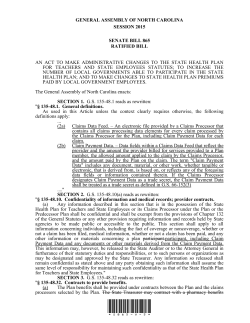 Ratified - North Carolina General Assembly