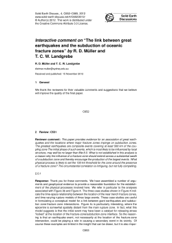 Printer-friendly Version - Solid Earth Discussions