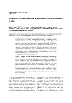 the absence of mutual crossing effect in inheritance of aluminum